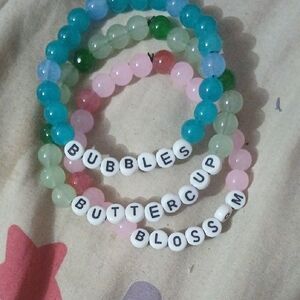Colorful Beaded Bracelets with Letter Beads